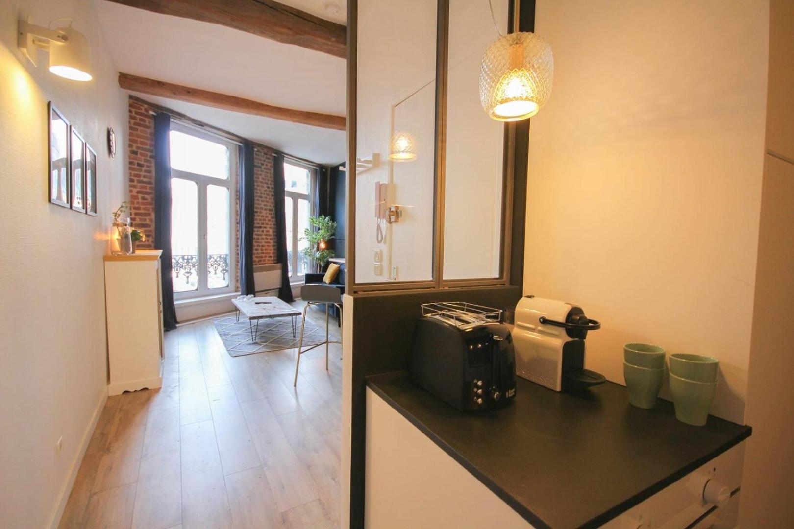 Apartament In The Heart Of Old Lille: Rue De La Monnaie Zewnętrze zdjęcie
